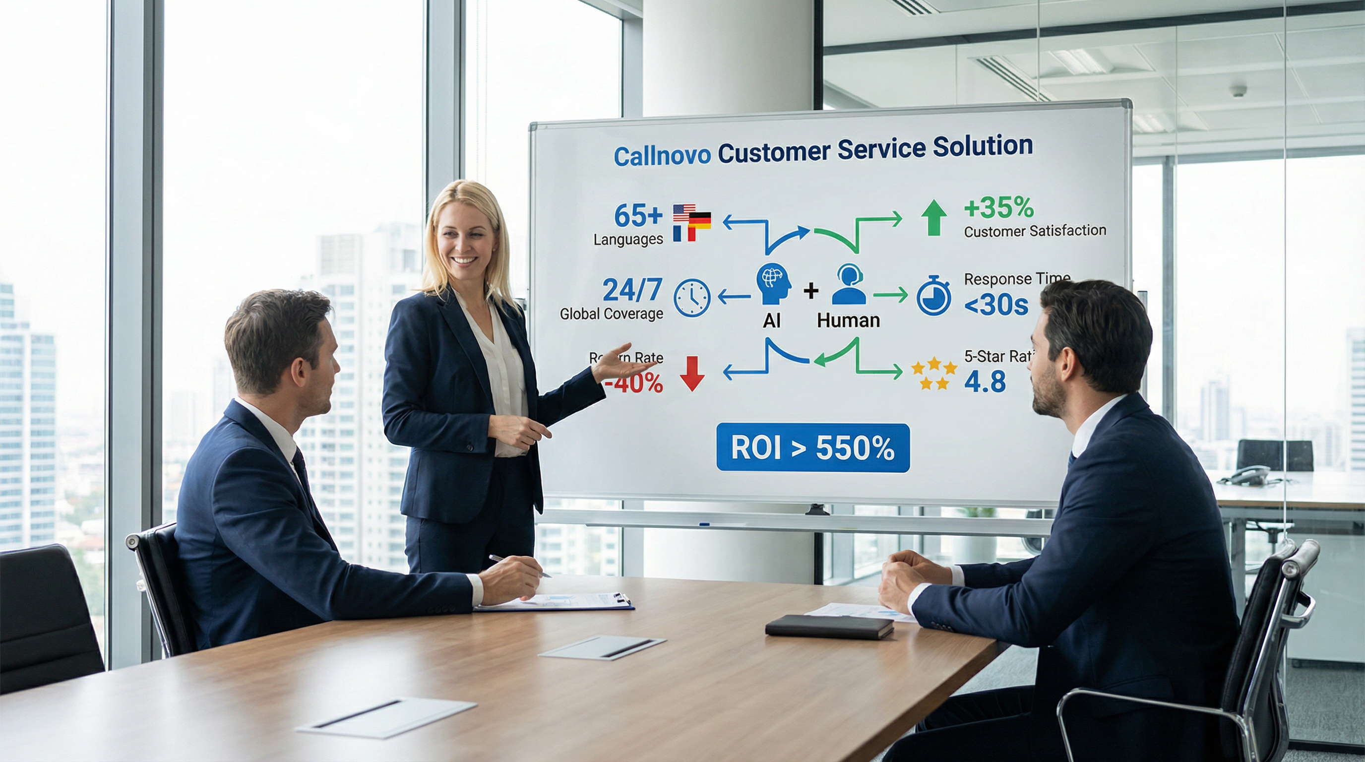 Callnovo Customer Service Solution - ROI超过550%